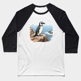 Galapagos Penguin Baseball T-Shirt